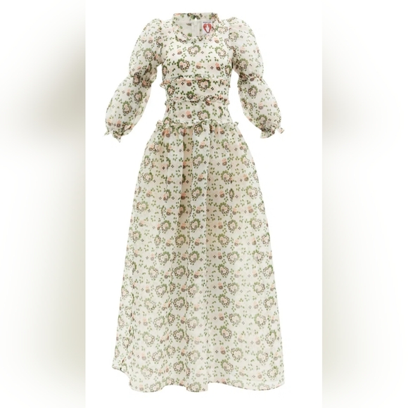 Shrimps Dresses & Skirts - Shrimps Cara Heart-Print Organza Maxi Dress